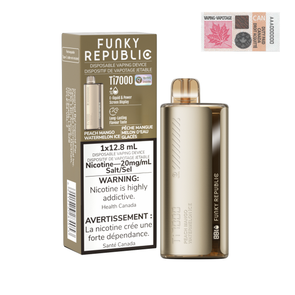 Peach Mango Watermelon Ice - Funky Republic Ti 7000