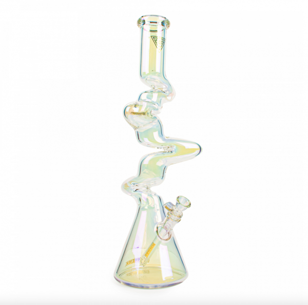 Red Eye Tek 19" Tall Metallic Terminator Finish 4-arm Zag Beaker Tube