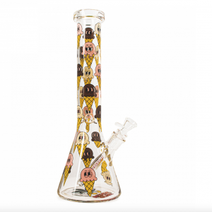 RED EYE TEK 15" Tall Ice Cream Dream Beaker Tube W/ Full Wrap Decal