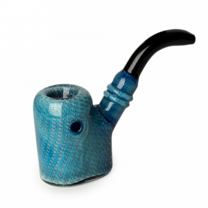 Red Eye Glass 4" Bubble Tech Sherlock Hand Pipe