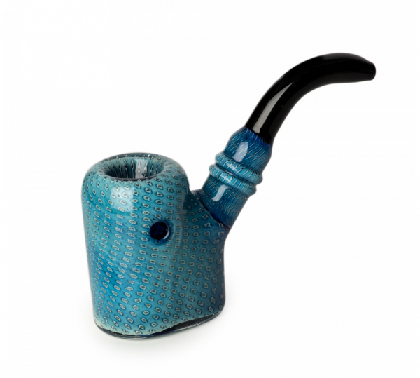 Red Eye Glass 4" Bubble Tech Sherlock Hand Pipe