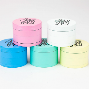 Acid Secs 4 parts 50mm Glow-in-the-Dark metal herb grinder