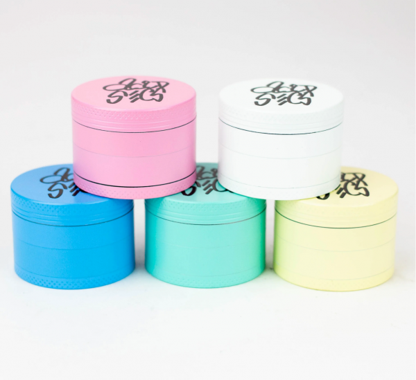 Acid Secs 4 parts 50mm Glow-in-the-Dark metal herb grinder