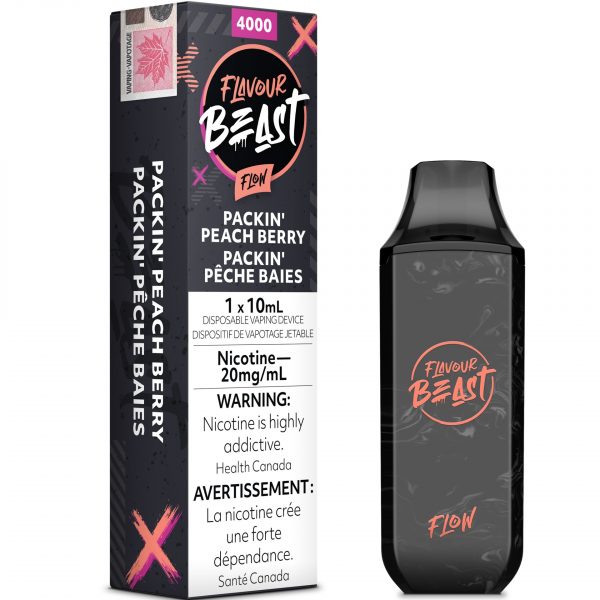 Packin (Pop’N) Peach Berry 20mg - Flavour Beast Flow