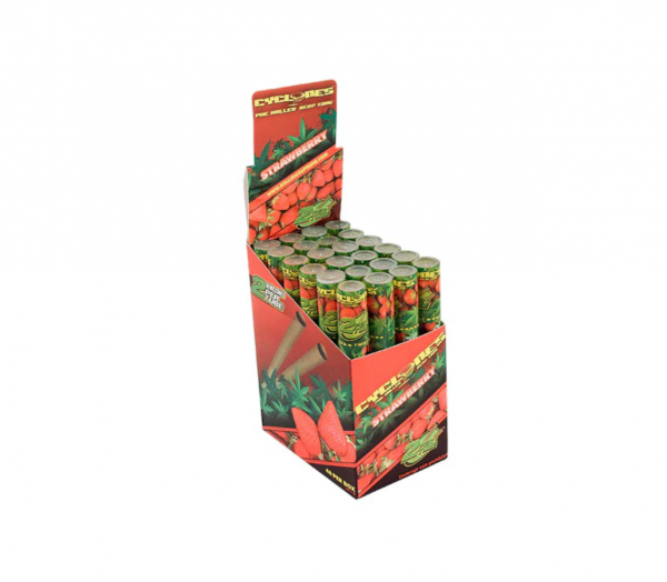 Cyclones Clear Pre-Rolled  Cones Strawberry