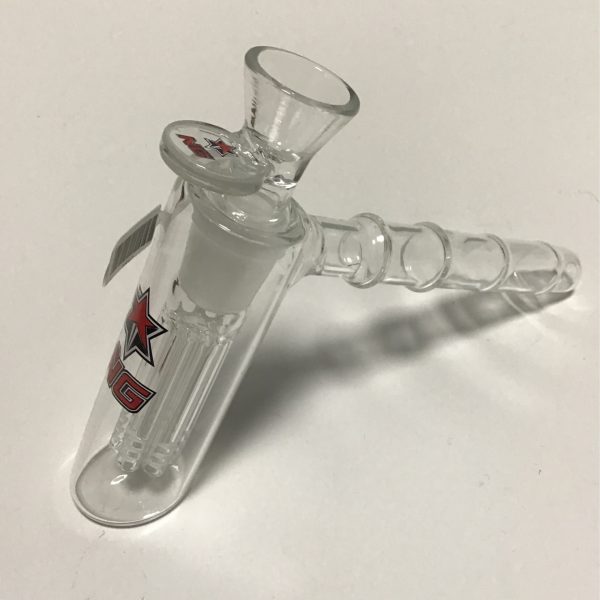 L-Shaped 6-Arm perc Hand Pipe