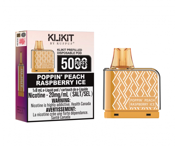 *Poppin’ Peach Raspberry Ice - Rufpuf Klikit Pod 5000