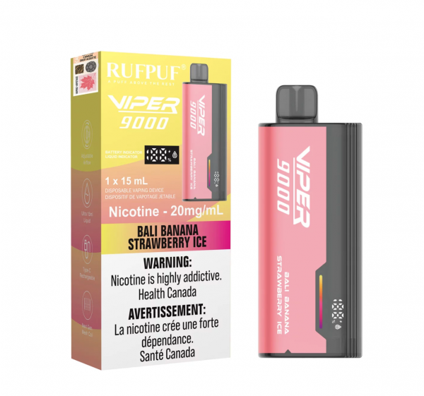 Bali Banana Strawberry Ice - Viper 9000