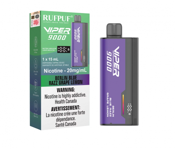 Berlin Blue Razz Grape Lemon - Viper 9000