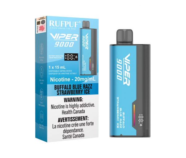 Buffalo Blue Razz Strawberry Ice - Viper 9000