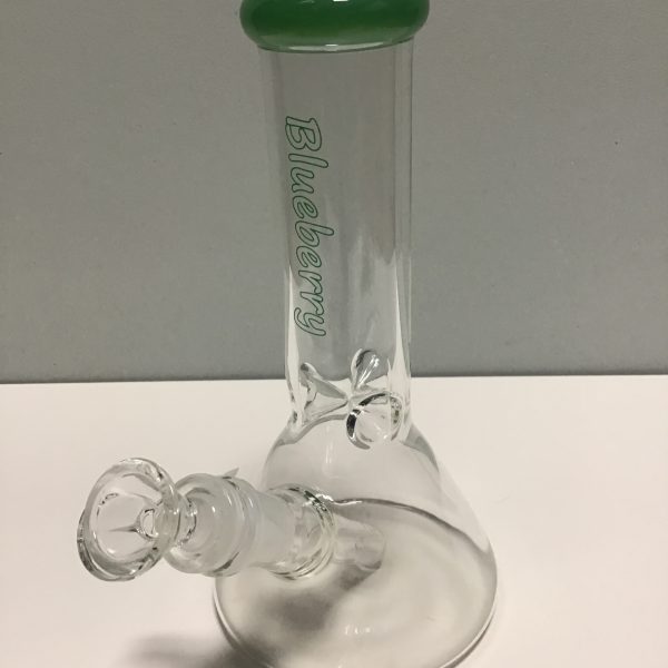 8" Blueberry Glass Beaker water bong
