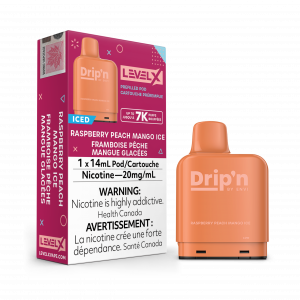 Raspberry Peach Mango Ice 20MG - Level X Drip'n Pod