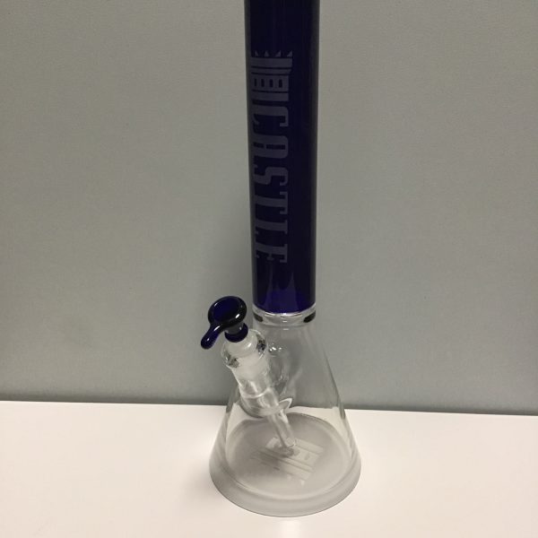 16” Castle blue coloured bong