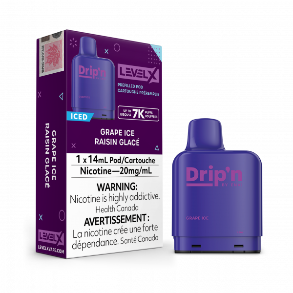 *Grape Ice 20MG - Level X Drip'n Pod