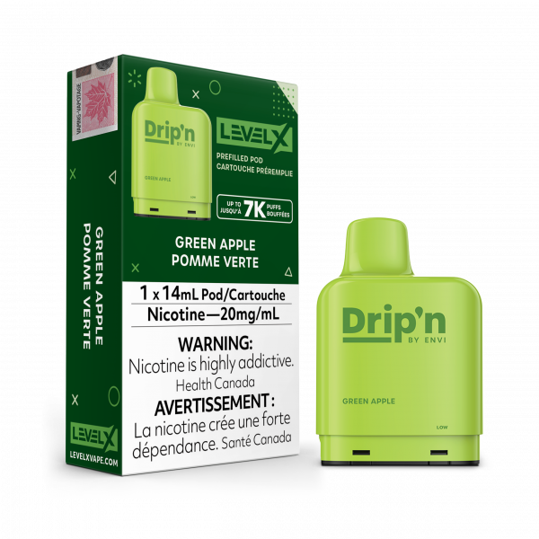 *Green Apple 20MG - Level X Drip'n Pod