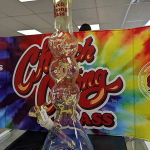 Cheech & Chong Glass - 16" Moe Money Triple Donut Tube