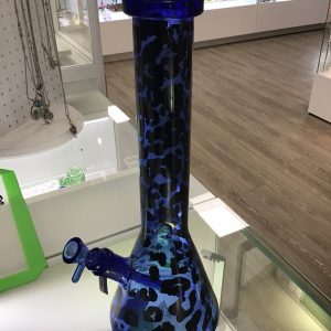 RED EYE GLASS - 15" Leopard Print Beaker