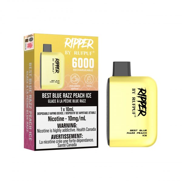 Best Blue Razz Peach Ice - Rufpuf Ripper 6000