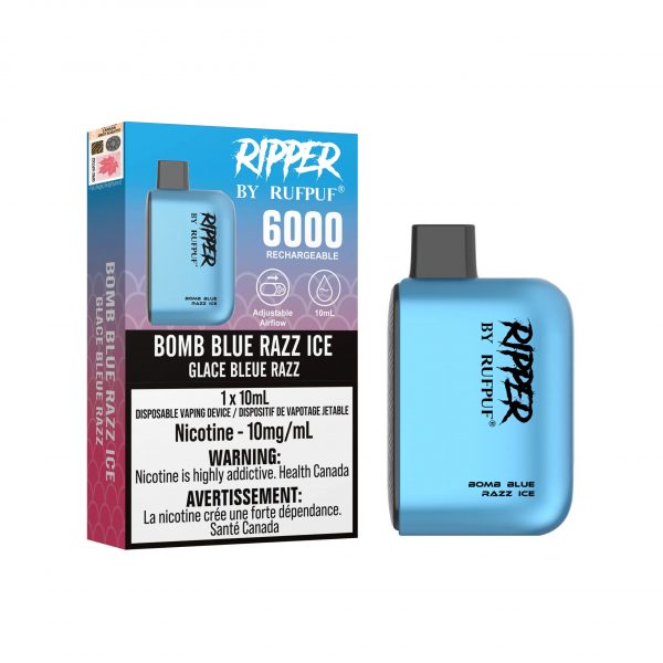 Bomb Blue Razz Ice - Rufpuf Ripper 6000