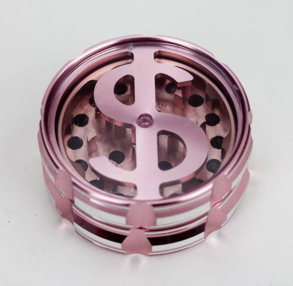 2.5" aluminum grinder 4 layers with Dollar design