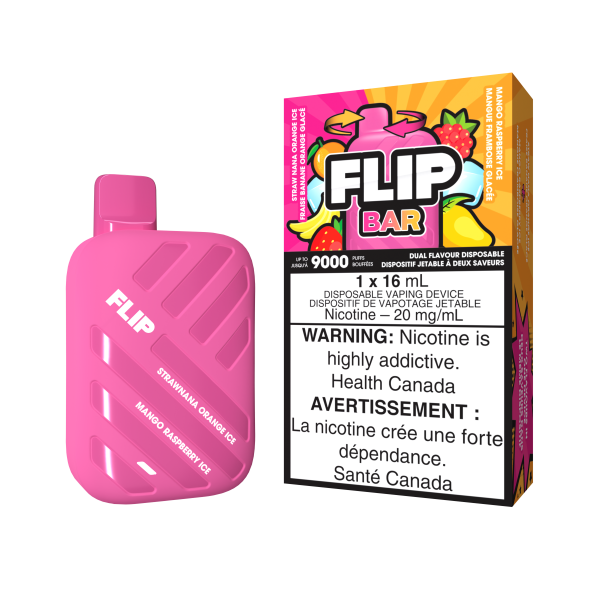 STRAW NANA ORANGE ICE AND MANGO RASPBERRY ICE - Flip Bar