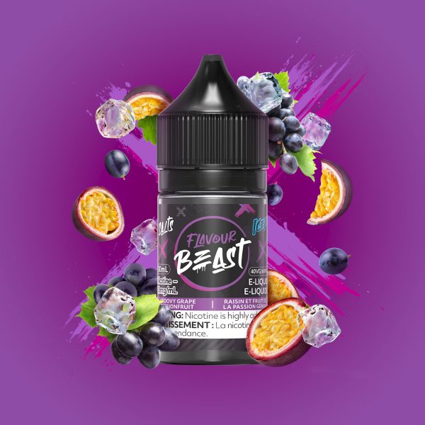 Groovy Grape Passionfruit Iced - Flavour Beast Salt