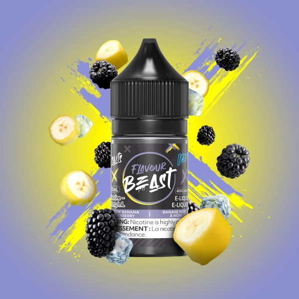 Blazin' Banana Blackberry Iced - Flavour Beast Salt 20mg