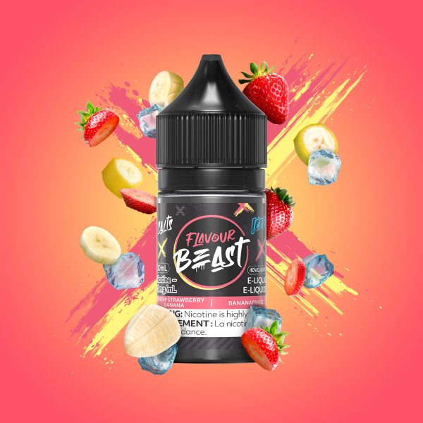 STR8 UP Strawberry Banana Iced - Flavour Beast Salt
