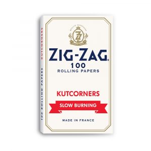 ZIG ZAG KUTCORNERS WHITE SLOWBURN ROLLING PAPERS 100 papers