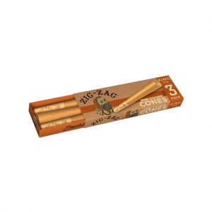 Pre Rolled Cones Zig Zag Unbleached King Size