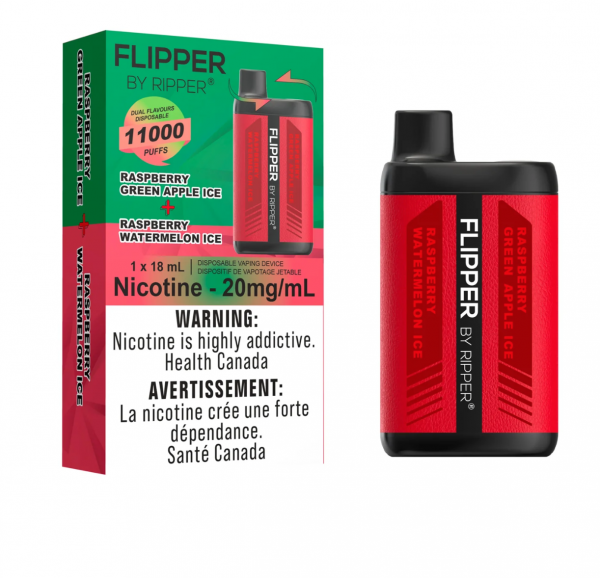 Raspberry Watermelon Ice-Raspberry Green Apple Ice - Rufpuf Flipper