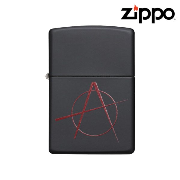 ZIPPO LIGHTER – MATTE BLACK ANARCHY