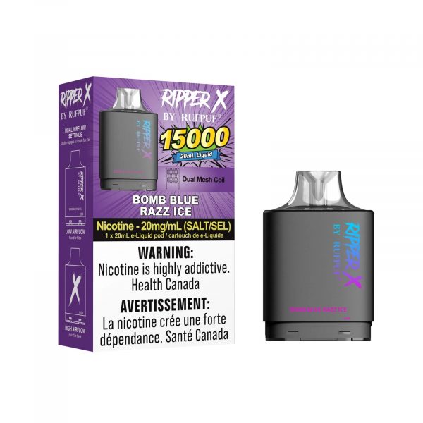 Bomb Blue Razz Ice - Rufpuf 15K Ripper X