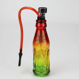 Mini Glass Water Hookah Pipe - Rasta