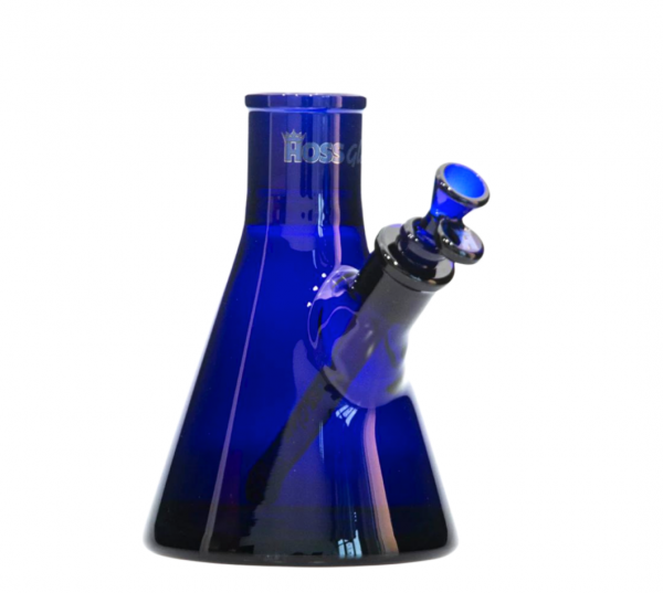 H004C 8" Hoss Glass Full Color Beaker Base with 19mm Joint