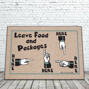 Leave Food and Packages Mat