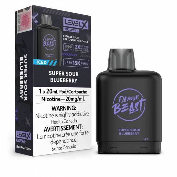Super Sour Blueberry Iced - Level X FB Boost